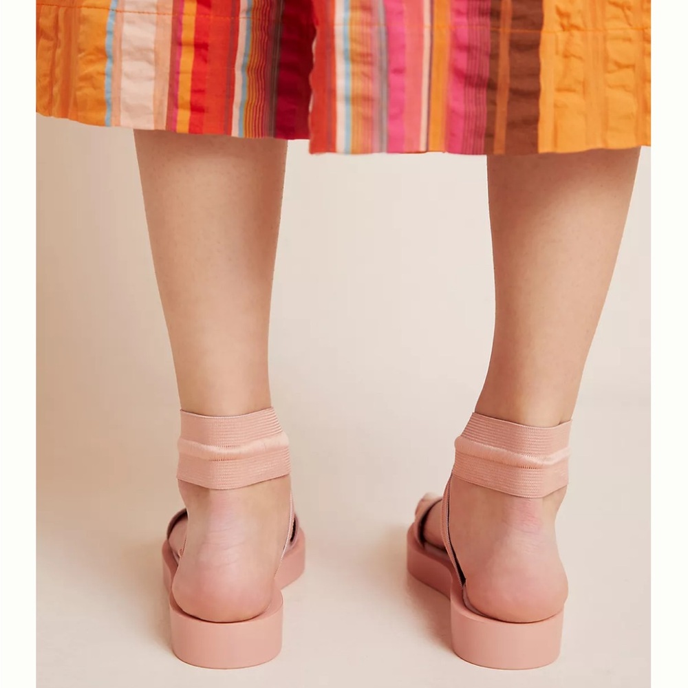NWT Anthropologie SILENT D FIGITY Sandal in Champagne - Picture 2 of 15